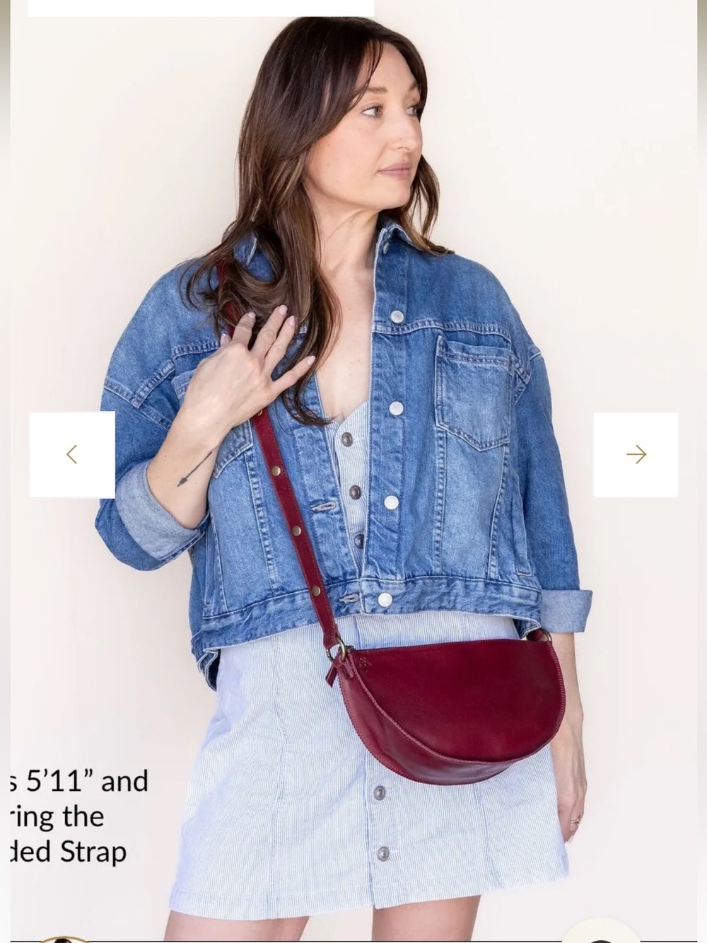 Cherry leather Biggie Bee - Lyons Leather